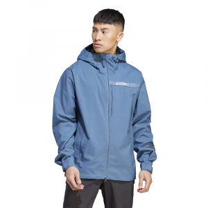 Adidas Men’s Terrex Multi 2.5 Layer Rain.Rdy Jacket – XL – Wonder Steel / White