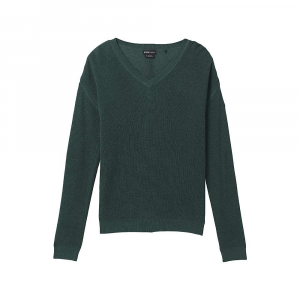 Prana Women’s Milani V-Neck Sweater – Small – Oatmeal Stripe
